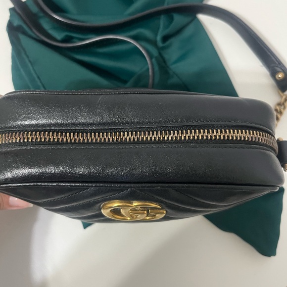 Gucci Black and Gold Quilted Crossbody Bag - Picture 11 of 11
